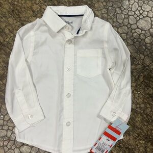 Toddler white button down shirt